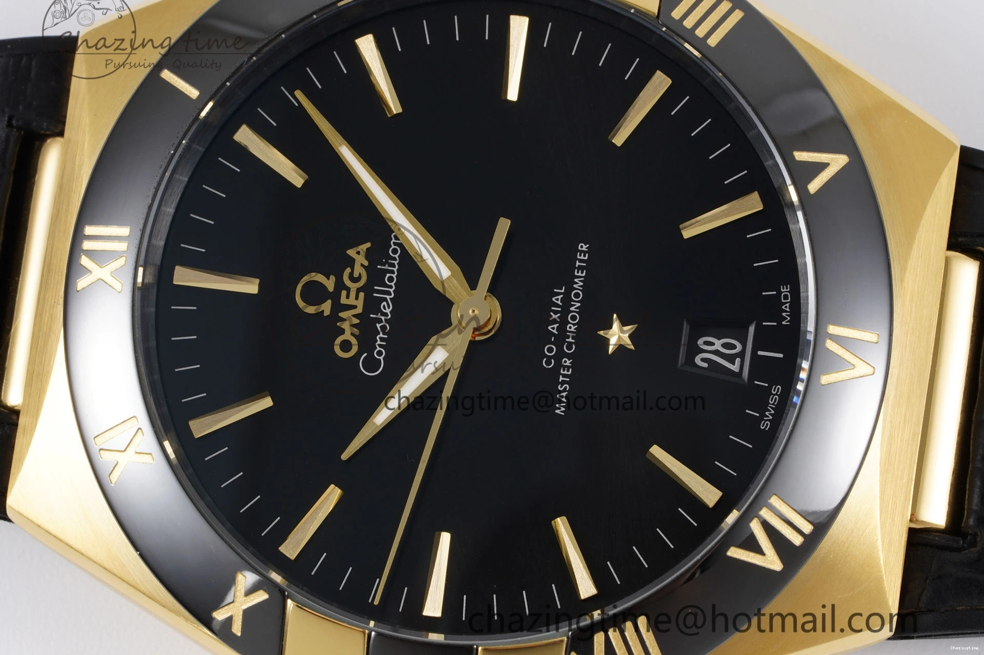 0425 UrbanStyle Constellation Black Ceramic YG VSF 1:1 Best Edition Black Dial on Black Gummy Strap A8900 Super Clone 7764